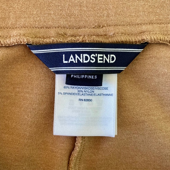 Women’s size medium Lands’ End camel colored gently used long modest skirt - Picture 3 of 5